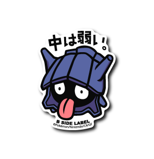Shellder Pokemon B-SIDE LABEL sticker vinyl collectible japan waterproof kawaii