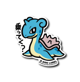 Lapras Pokemon B-SIDE LABEL sticker japan anime waterproof kawaii collectible