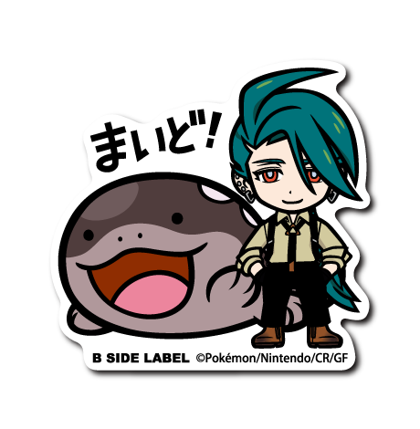 Kofu & Dondozo Pokemon B-SIDE LABEL sticker waterproof collectible japan vinyl