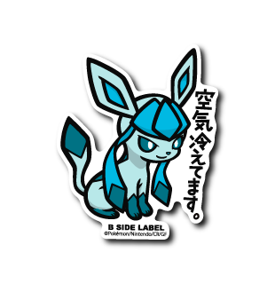 Glaceon Pokemon B-SIDE LABEL sticker official kawaii waterproof die cut japan