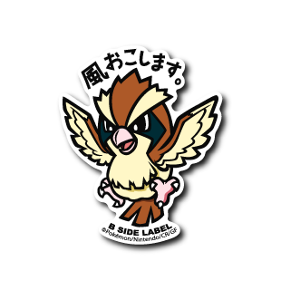 Pidgey Pokemon B-SIDE LABEL sticker kawaii vinyl official collectible anime