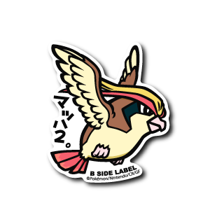 Pidgeot Pokemon B-SIDE LABEL sticker die cut waterproof kawaii collectible vinyl