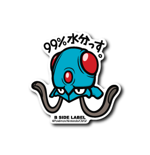 Tentacool Pokemon B-SIDE LABEL sticker official die cut collectible vinyl kawaii