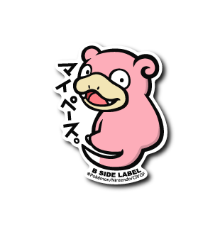 Slowpoke Pokemon B-SIDE LABEL sticker official anime waterproof collectible