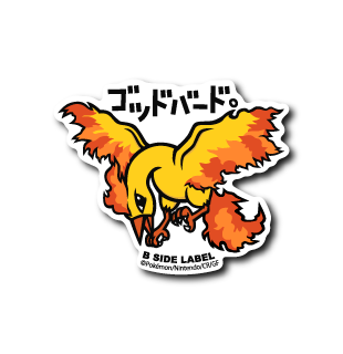 Moltres Pokemon B-SIDE LABEL sticker kawaii japan official vinyl collectible